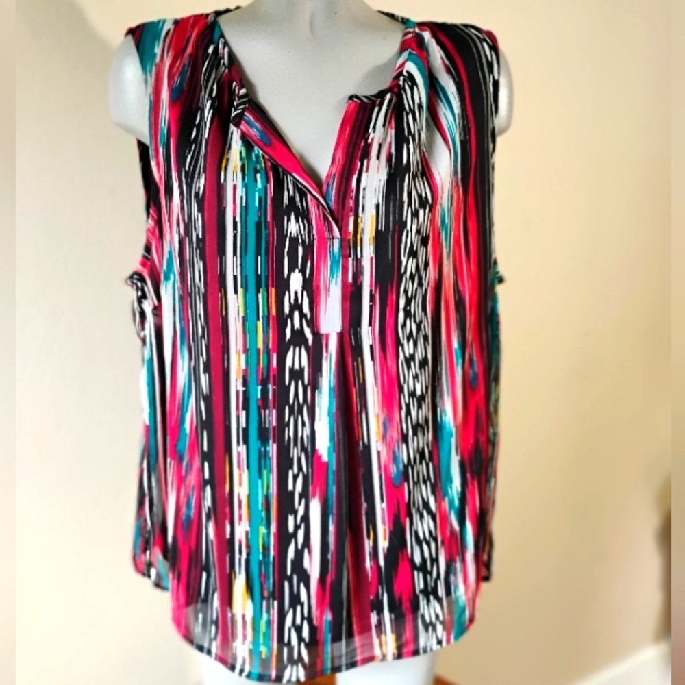 🆕CJ Banks, sleeveless top, 1X, NEW with tags.